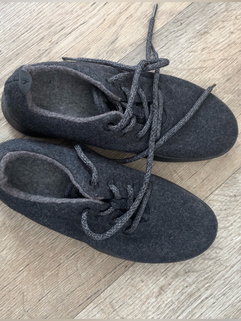 allbirds Dark Gray Wool Lace-Up Sneakers